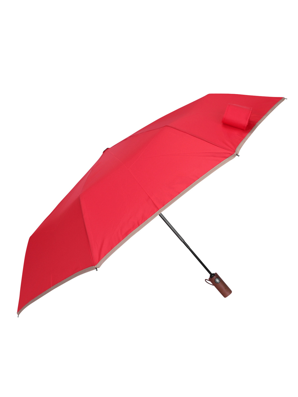 엘케이트 여성 우산 LDDR078 완전 자동 접이식 우드 핸들